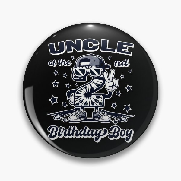 Item preview, Uncle Of 2nd Birthday Boy Toddler Skateboard B-day designed and sold by Jungle Hub.