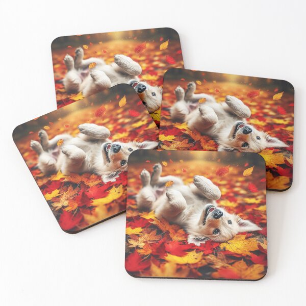 Item preview, Autumn happiness of the playful dog designed and sold by Cerberus-Art.