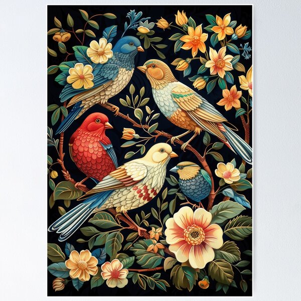 Item preview, William Morris "Ethereal Meadow" designed and sold by ArtHouseNiklas.