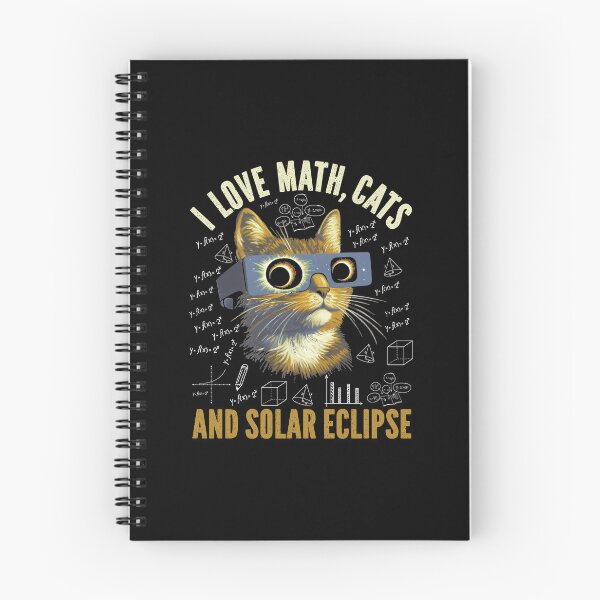 Item preview, I Love Math, Cats, Solar Eclipse Mathematics Pi Day Science designed and sold by GravitiTees.