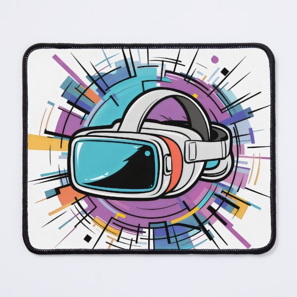 Item preview, Colorful Futuristic Cartoon VR Virtual Reality Headset For Gamers designed and sold by HobbiesPrints.