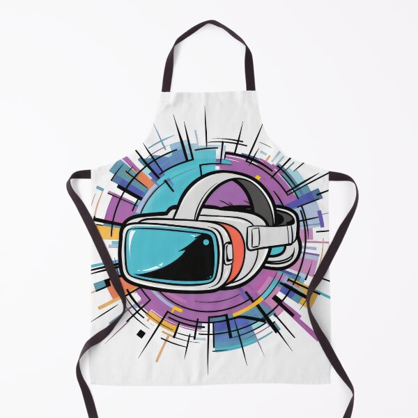 Item preview, Colorful Futuristic Cartoon VR Virtual Reality Headset For Gamers designed and sold by HobbiesPrints.