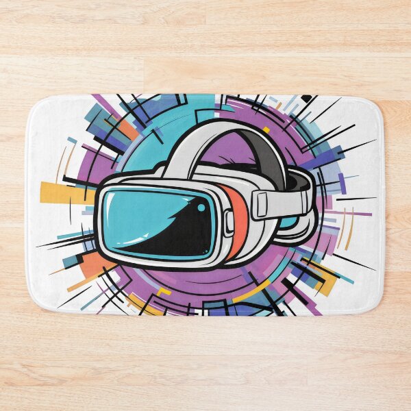 Item preview, Colorful Futuristic Cartoon VR Virtual Reality Headset For Gamers designed and sold by HobbiesPrints.