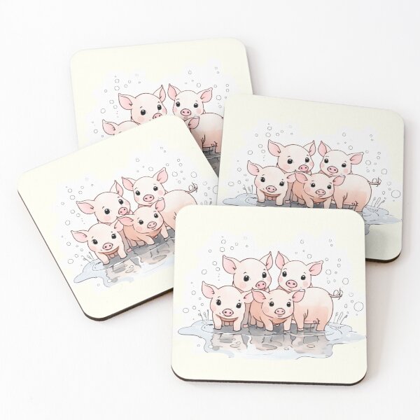Item preview, Four little pigs designed and sold by Flowersonstuff.