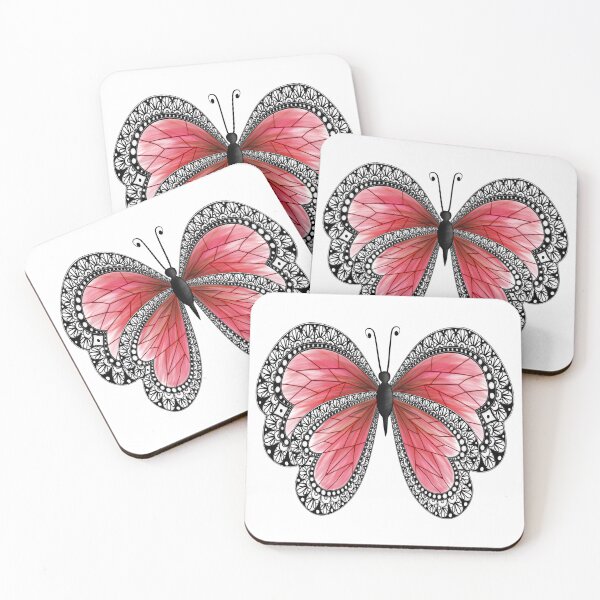 Item preview, Red fairy butterfly n°2 designed and sold by Audrey Janvier | AJD.