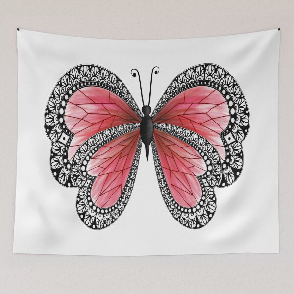 Item preview, Red fairy butterfly n°2 designed and sold by Audrey Janvier | AJD.