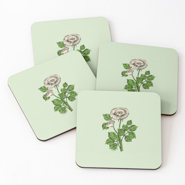 Item preview, Cream Rosette Rose Bloom Single 1-7 Petals Almost Flat designed and sold by Rachael Taylor.