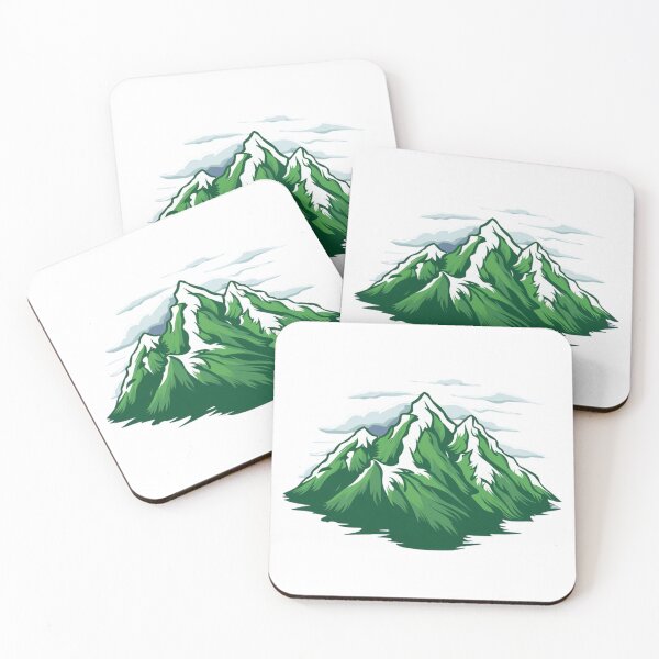 Item preview, Green Mountains Peaks Sticker designed and sold by NicolasGlowArt.