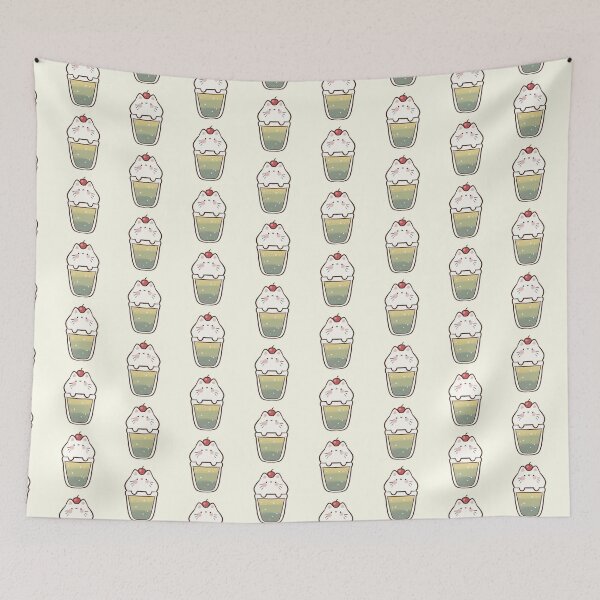 Item preview, Green milkshake cat designed and sold by Mayarart.
