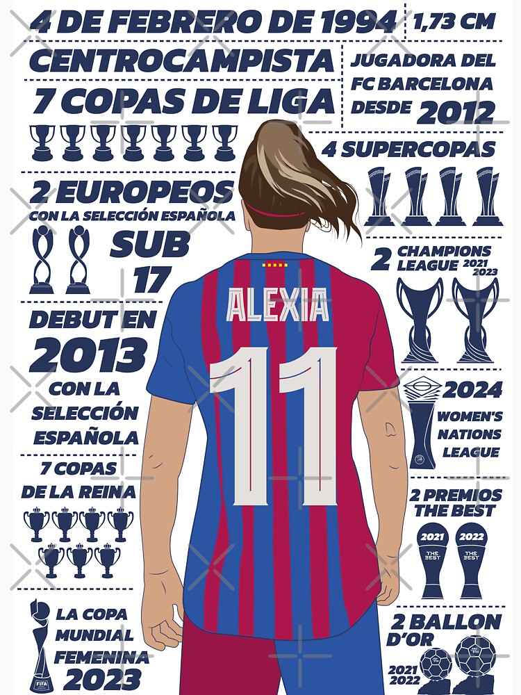 Camiseta esencial con la obra «Logros Alexia Putellas» de Ins57