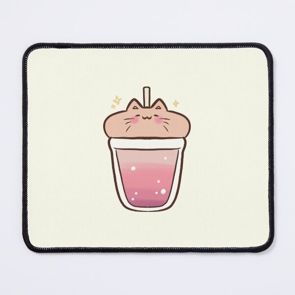 Item preview, Pink milkshake cat designed and sold by Mayarart.