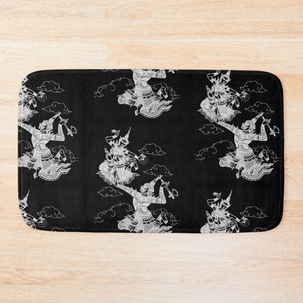 Item preview, White Lai Thai thai ancient art drawing mural painting designed and sold by Bspaces.