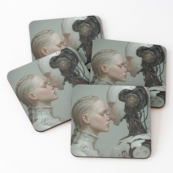 Item preview, Intimate Encounter Between Human and Robot designed and sold by soulofalion.