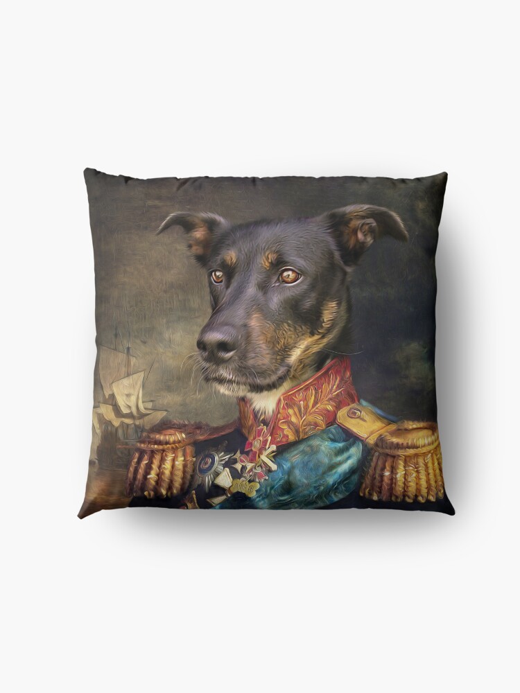 Alternate view of Dog Portrait - Arlo Floor Pillow