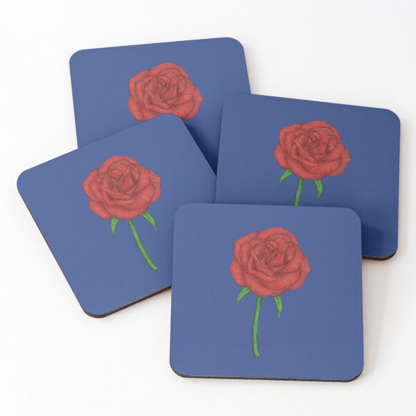 Item preview, Red rose retro style, minimalist designed and sold by LeliMystic.