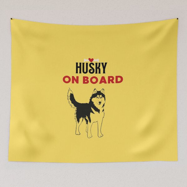 Item preview, husky on board,dog on board,puppy on board designed and sold by Basiadesign.