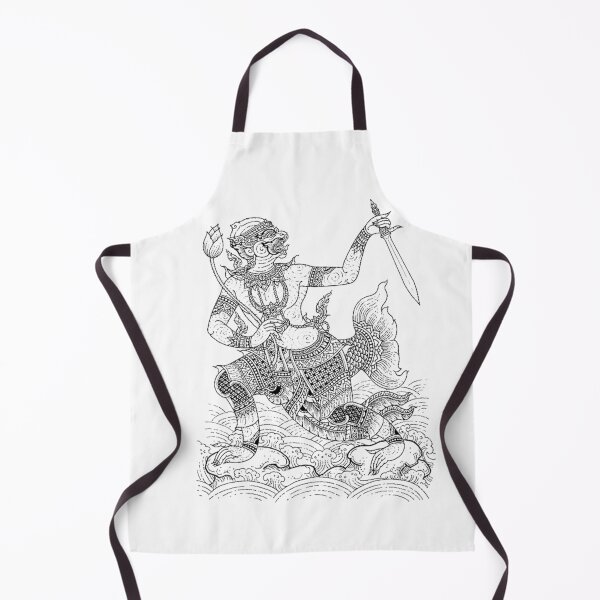 Item preview, Mokey of Lai Thai thai ancient art drawing mural painting designed and sold by Bspaces.