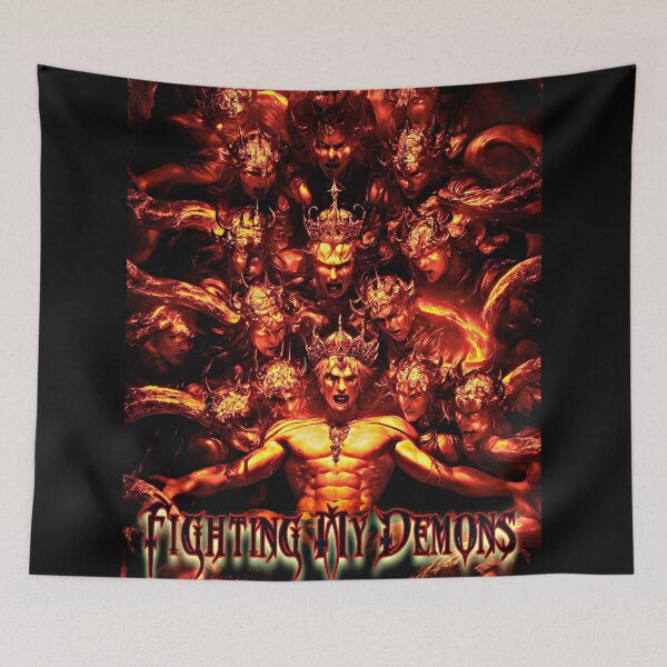 Item preview, Defiance Against Evil: Warrior Fighting Inner Demons Artwork  designed and sold by REALKIRAN.
