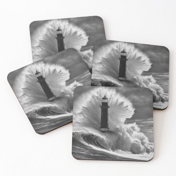 Item preview, Lighthouse in the middle of a storm designed and sold by ultimapp.
