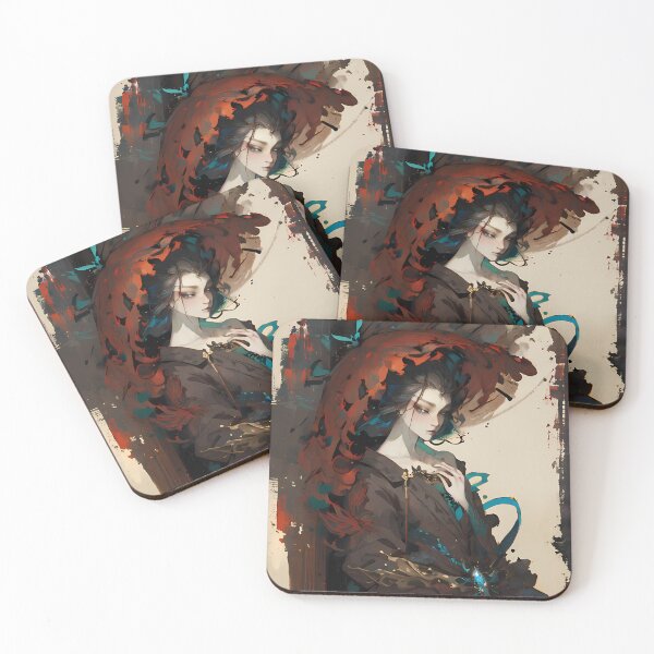 Item preview, The woman with the red umbrella designed and sold by SpokIA.