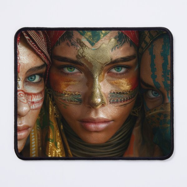 Item preview, Vivid Tribal Painted Faces designed and sold by soulofalion.