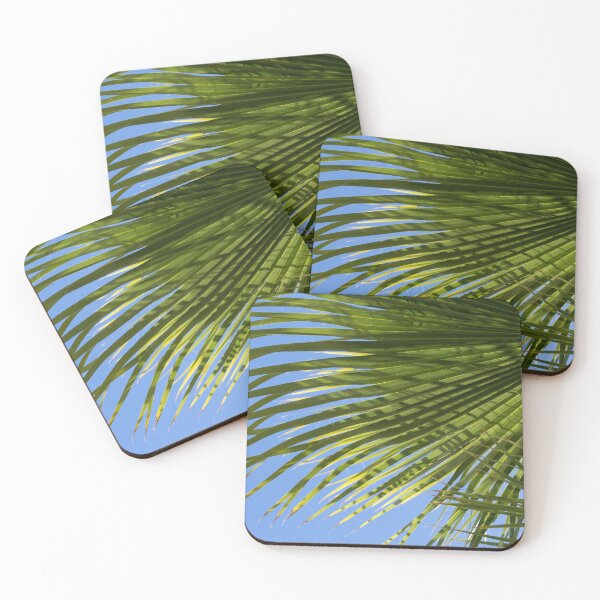 Item preview, Palm frond and blue sky, summer on the beach designed and sold by Adriana Mueller.