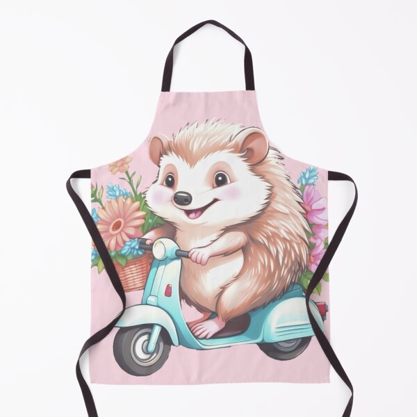 Item preview, Hedgehog on a scooter designed and sold by Flowersonstuff.