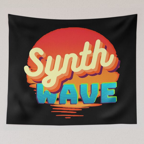 Item preview, SYNTHWAVE Sun Sign Logo Gradient Vaporwave designed and sold by Synthwave Poem.