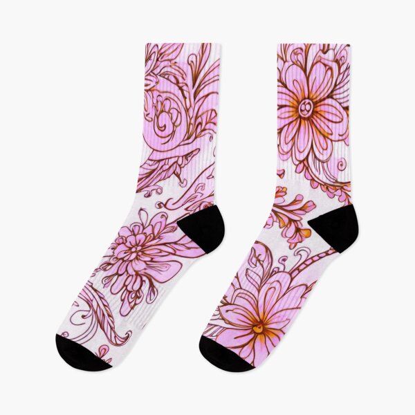 Item preview, Delicate pink floral watercolours designed and sold by Flowersonstuff.