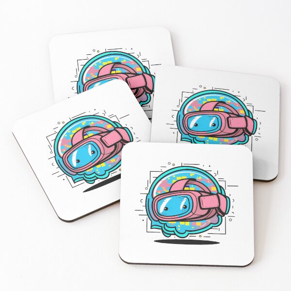Item preview, Colorful Futuristic Cartoon VR Virtual Reality Headset For Gamers designed and sold by HobbiesPrints.