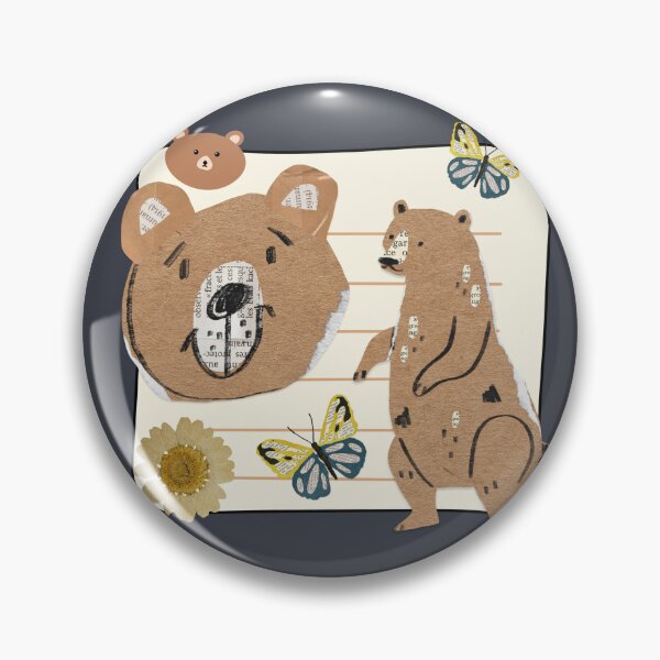 Item preview, Paper Collage Bear designed and sold by AnulaArt.