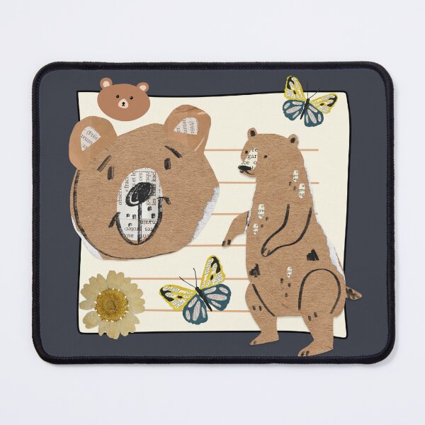 Item preview, Paper Collage Bear designed and sold by AnulaArt.