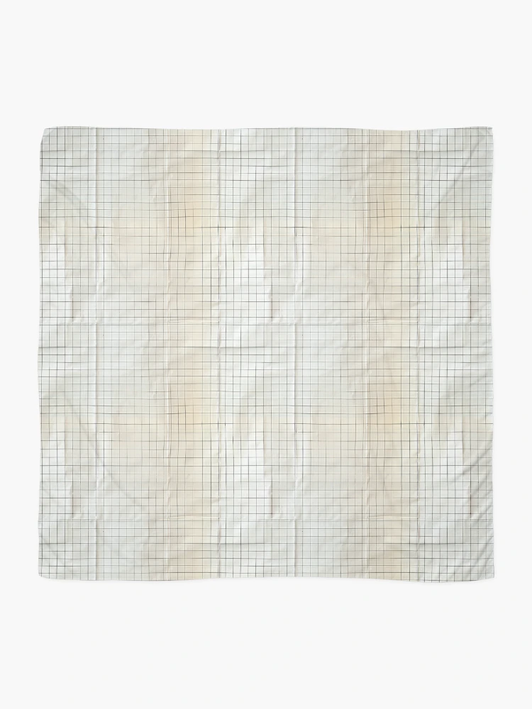 Thumbnail 2 of 3, Scarf, Paper Grid, Seamless Pattern designed and sold by patternicco.