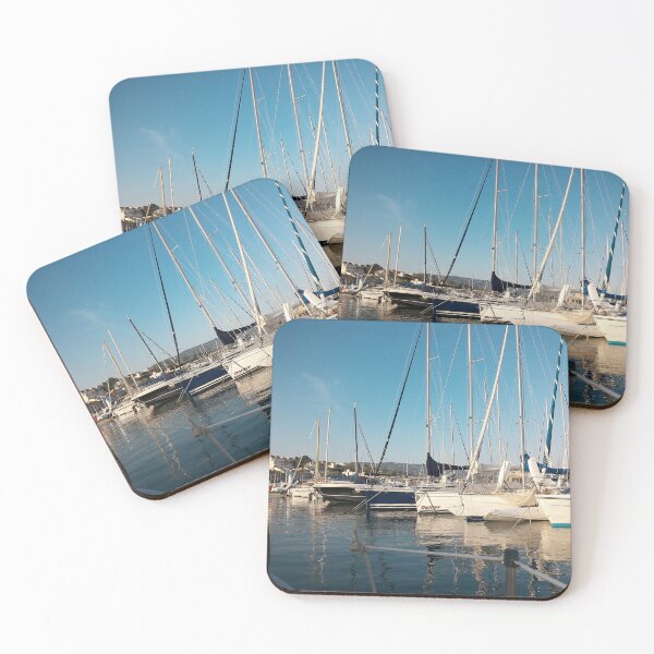 Item preview, Sailboats in Bandol's harbour in the evening designed and sold by sabellet.