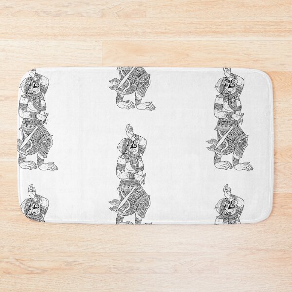 Item preview, mokey look up of Lai Thai thai ancient art drawing mural painting designed and sold by Bspaces.