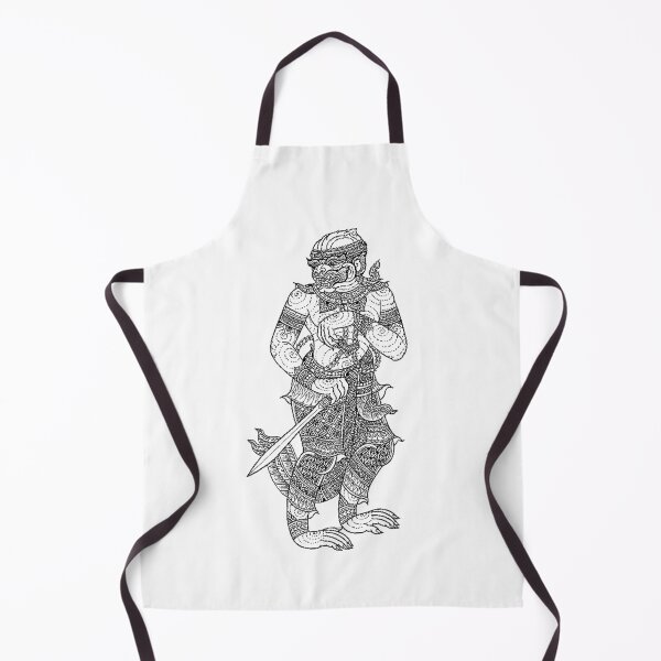 Item preview, That mokey of Lai Thai thai ancient art drawing mural painting designed and sold by Bspaces.