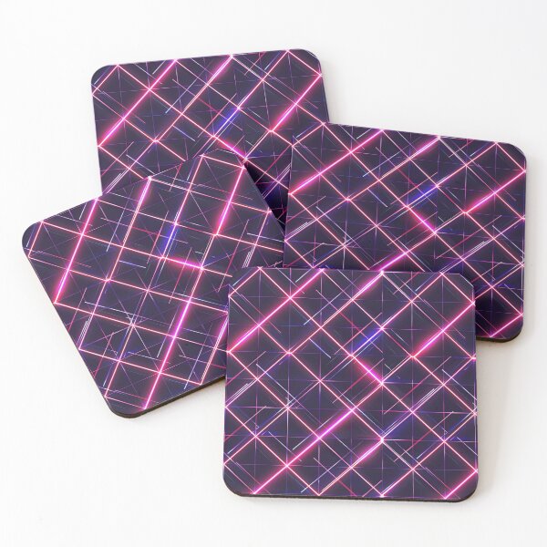 Item preview, Neon Grid, Seamless Pattern designed and sold by patternicco.