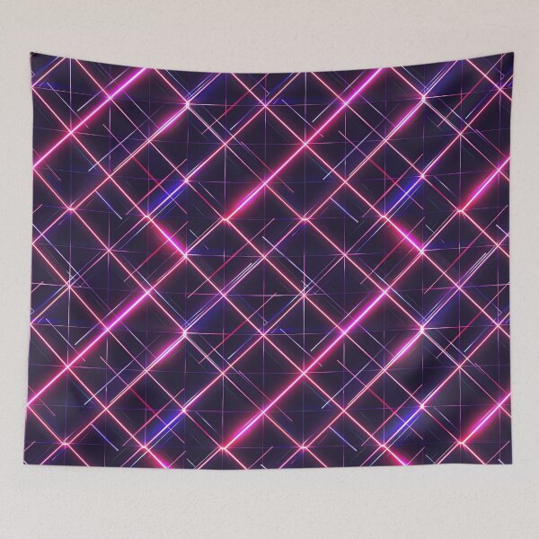 Item preview, Neon Grid, Seamless Pattern designed and sold by patternicco.