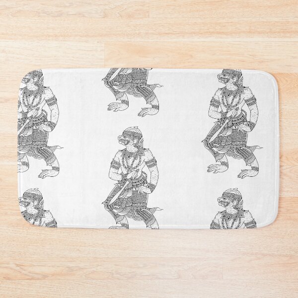 Item preview, The moody mokey of Lai Thai thai ancient art drawing mural painting designed and sold by Bspaces.