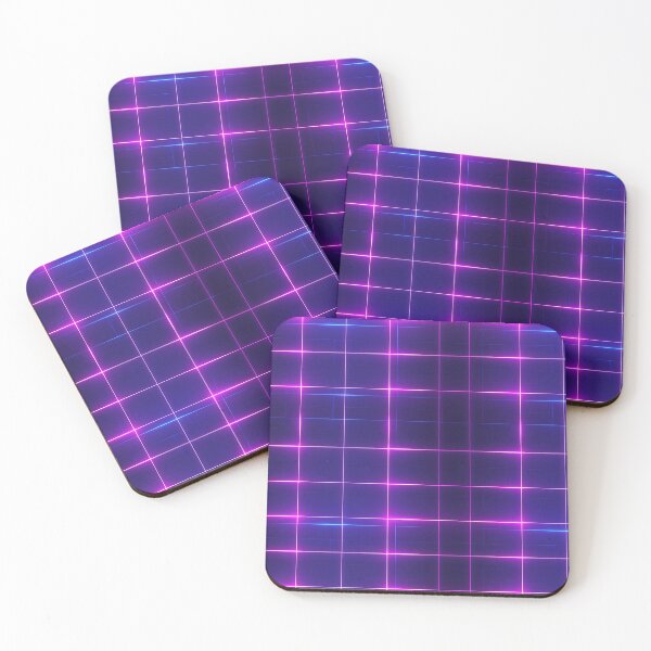 Item preview, Neon Grid, Seamless Pattern designed and sold by patternicco.