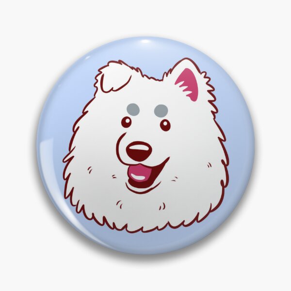 Item preview, Cute samoyed dog face designed and sold by Yaragold.