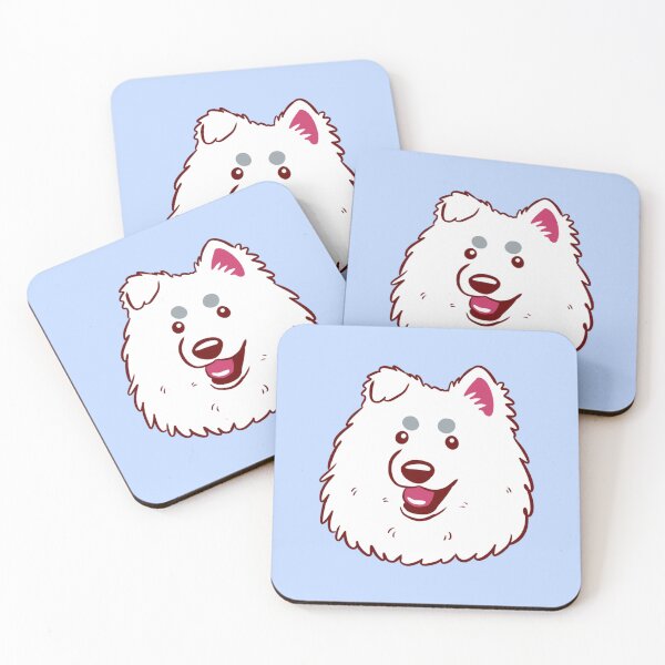 Item preview, Cute samoyed dog face designed and sold by Yaragold.