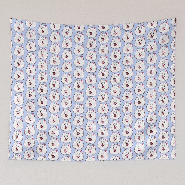 Item preview, Cute samoyed dog face designed and sold by Yaragold.