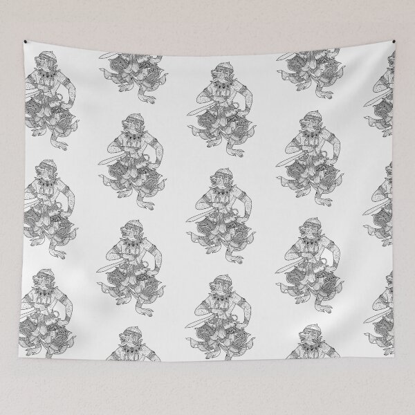 Item preview, The moody mokey Vol2 of Lai Thai thai ancient art drawing mural painting designed and sold by Bspaces.