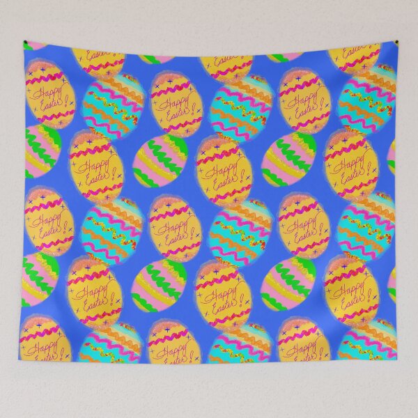 Item preview, Easter Egg Hunt - Colored Easter Eggs - Hand-drawn Repeating Pattern designed and sold by Victoria Rose.