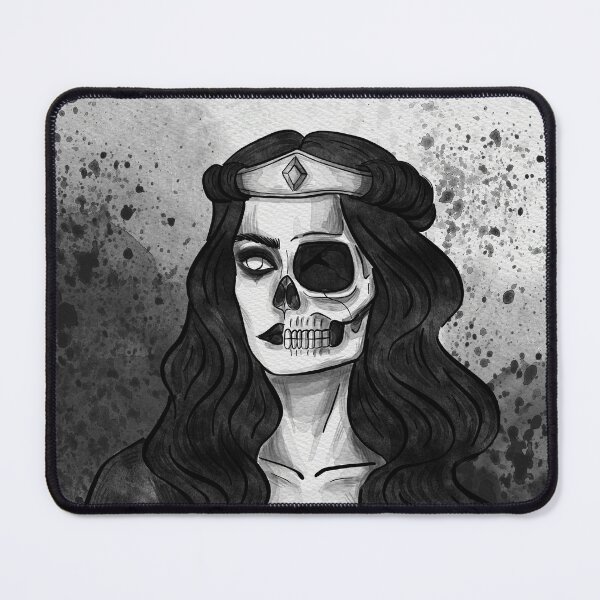 Item preview, The Enigmatic Woman With the Skull Crown designed and sold by BlackOrchidArt.