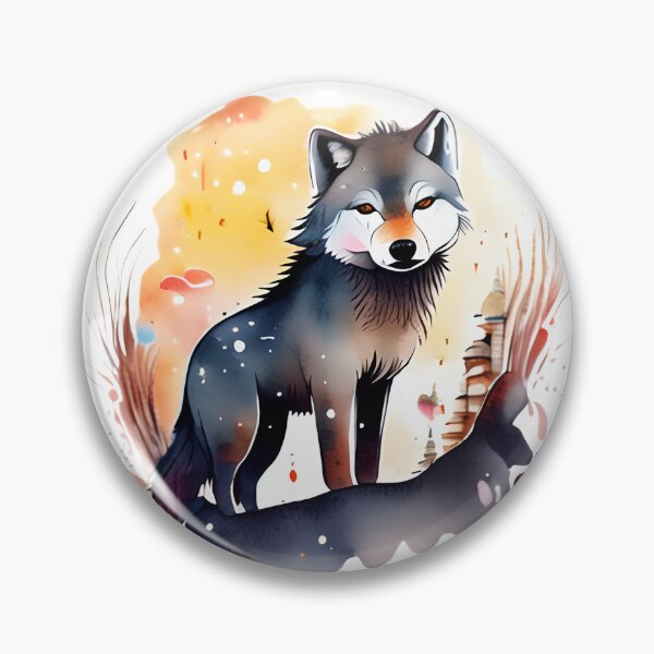 Item preview, Amazing Watercolor Wolf designed and sold by NaMieSz.