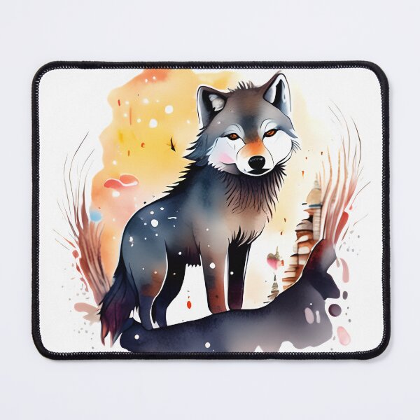Item preview, Amazing Watercolor Wolf designed and sold by NaMieSz.