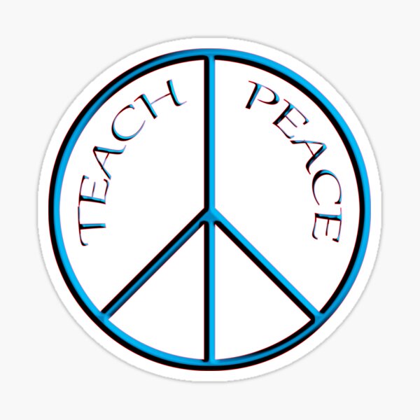 Artikel-Vorschau von Teach Peace, designt und verkauft von ARTmanhART.
