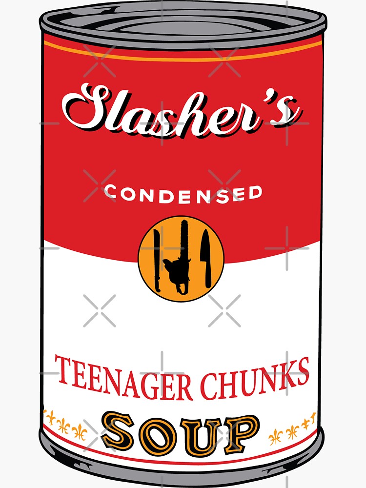 Thumbnail 3 of 3, Sticker, Slasher soup designed and sold by oldtee.